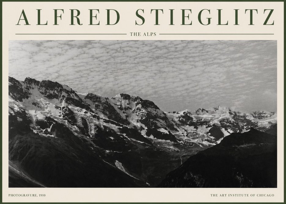Alfred Stieglitz The Alps No3 - Affiche