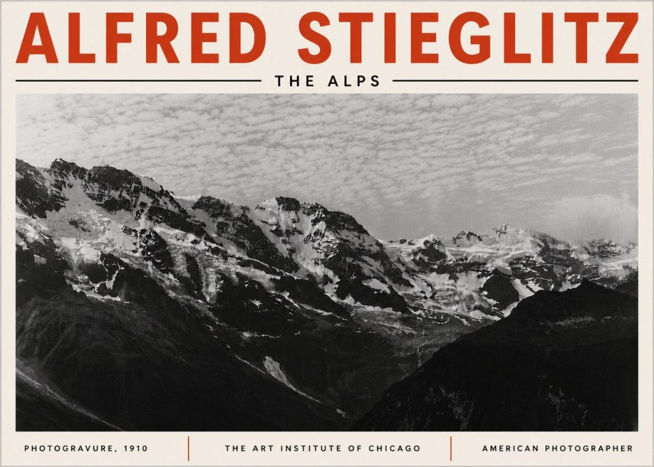 Alfred Stieglitz The Alps No6 - Affiche