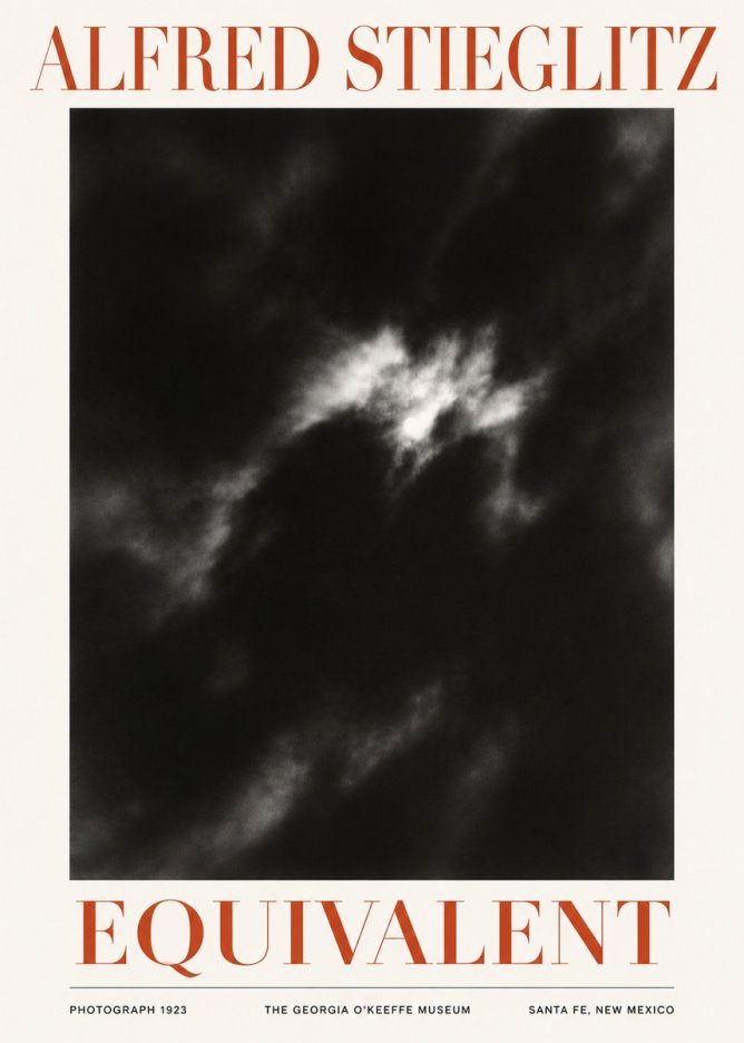 Alfred Stieglitz Equivalent IV No5 - Affiche