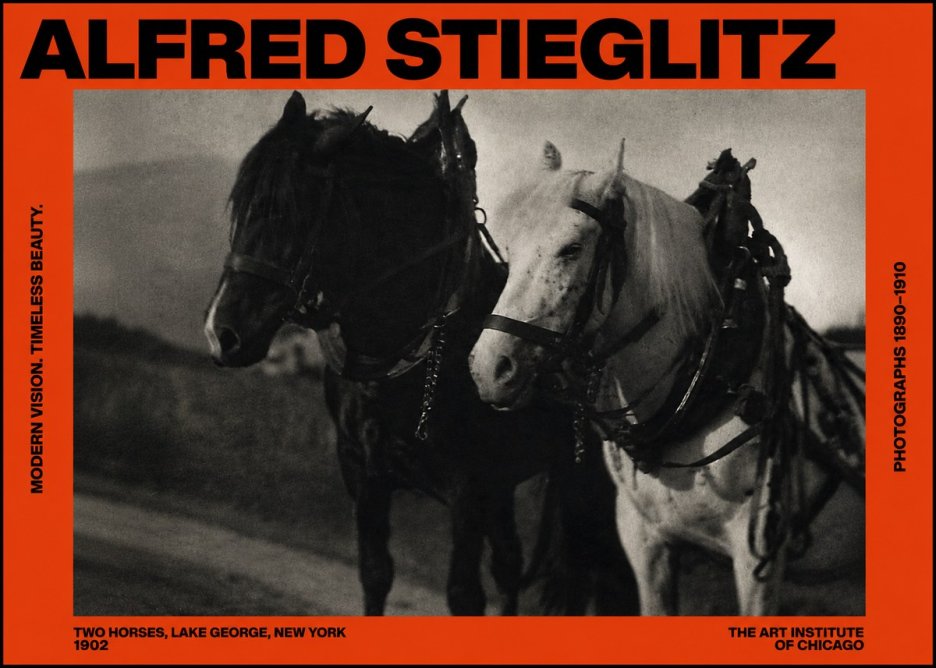 Alfred Stieglitz Two Horses, Lake George, New York No2 - Affiche