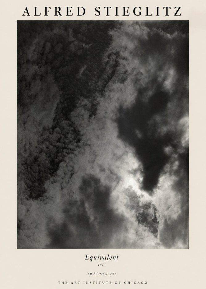 Alfred Stieglitz Equivalent V No1 - Affiche
