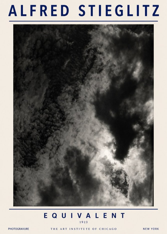 Alfred Stieglitz Equivalent V No3 - Affiche