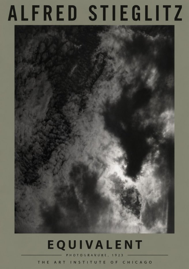 Alfred Stieglitz Equivalent V No6 - Affiche