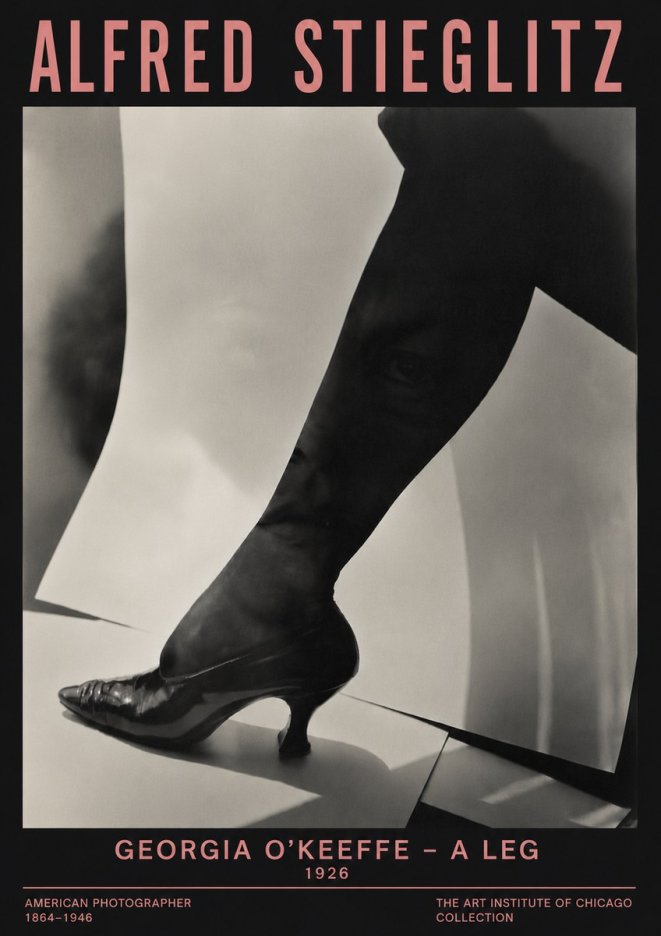 Alfred Stieglitz Georgia O'keeffe – a Leg No6 - Affiche