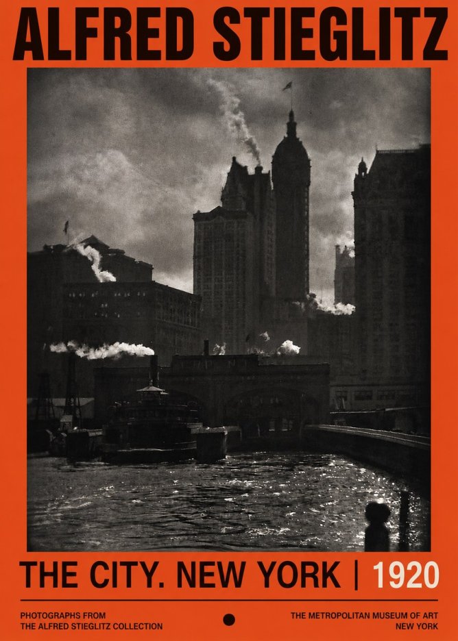 Alfred Stieglitz The City. New York No2 - Affiche