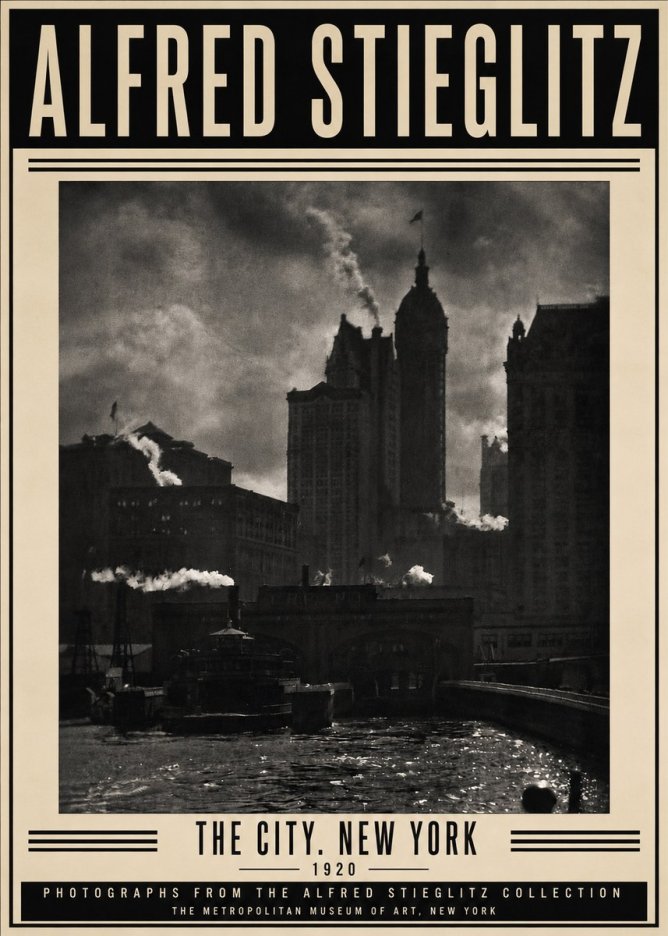 Alfred Stieglitz The City. New York No3 - Affiche