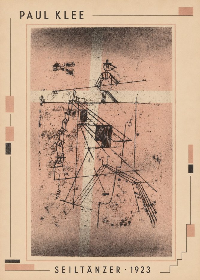 Paul Klee Seiltänzer III No3 - Affiche