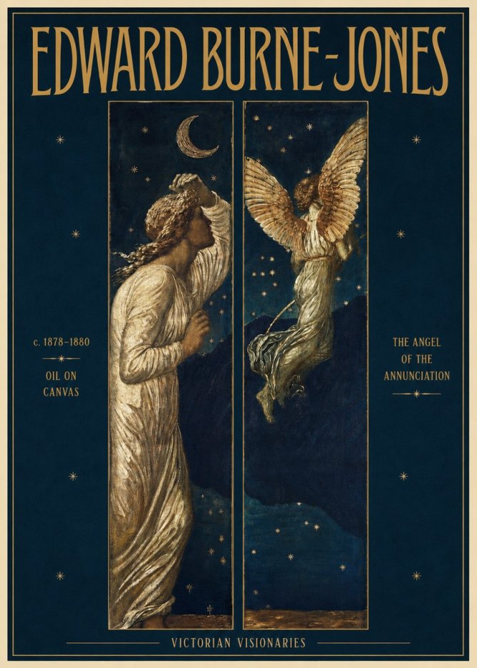 Edward Burne-Jones The Angel of the Annunciation No5 - Affiche