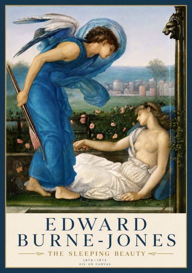 Edward Burne-Jones The Sleeping Beauty No4 - Affiche