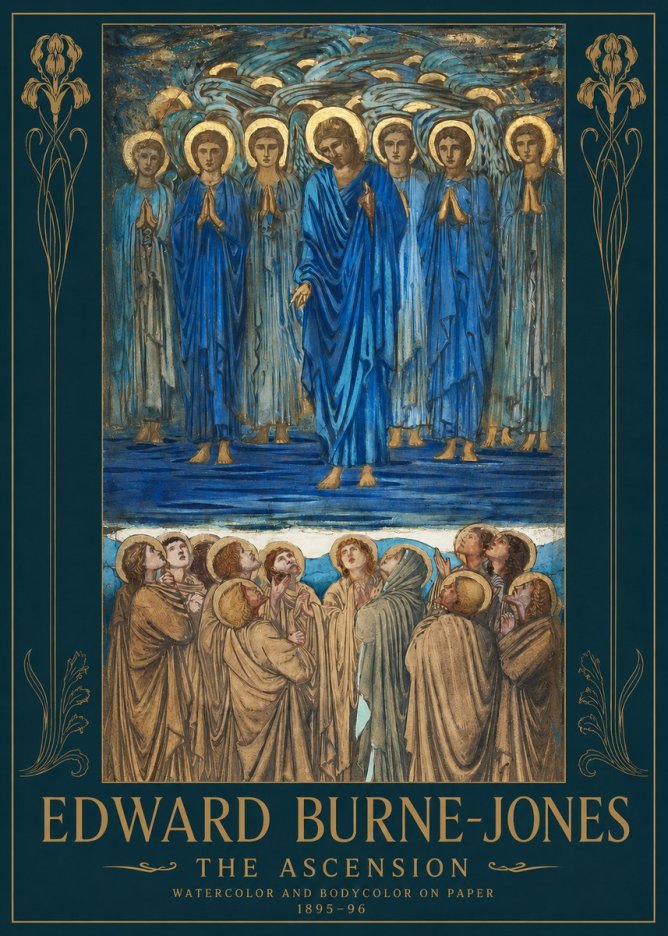 Edward Burne-Jones The Ascension No2 - Affiche