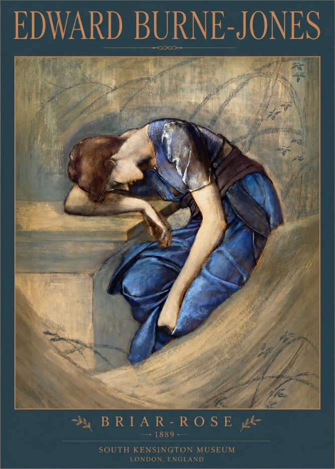 Edward Burne-Jones Briar-rose No2 - Affiche