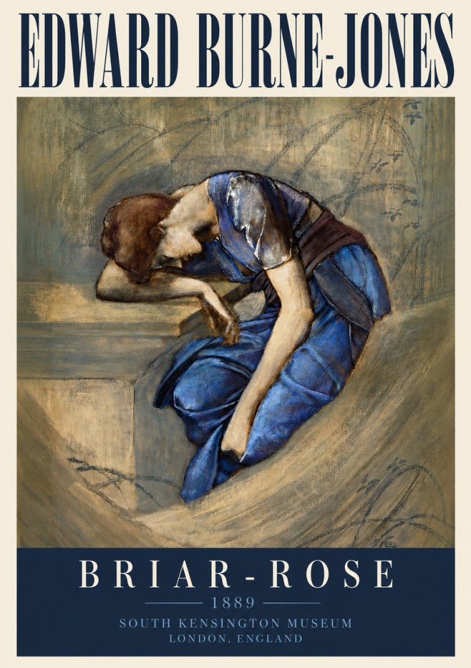 Edward Burne-Jones Briar-rose No4 - Affiche