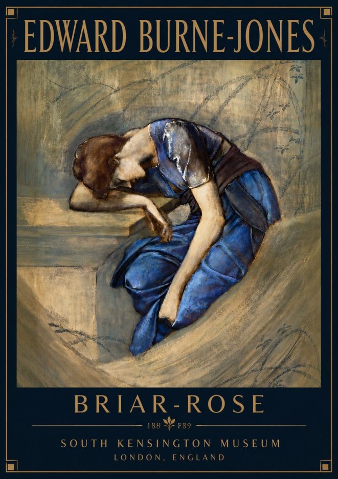 Edward Burne-Jones Briar-rose No5 - Affiche