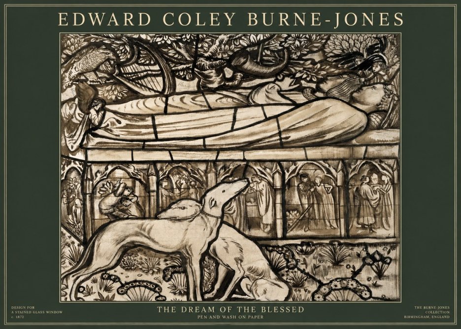 Edward Burne-Jones The Dream of the Blessed No1 - Affiche
