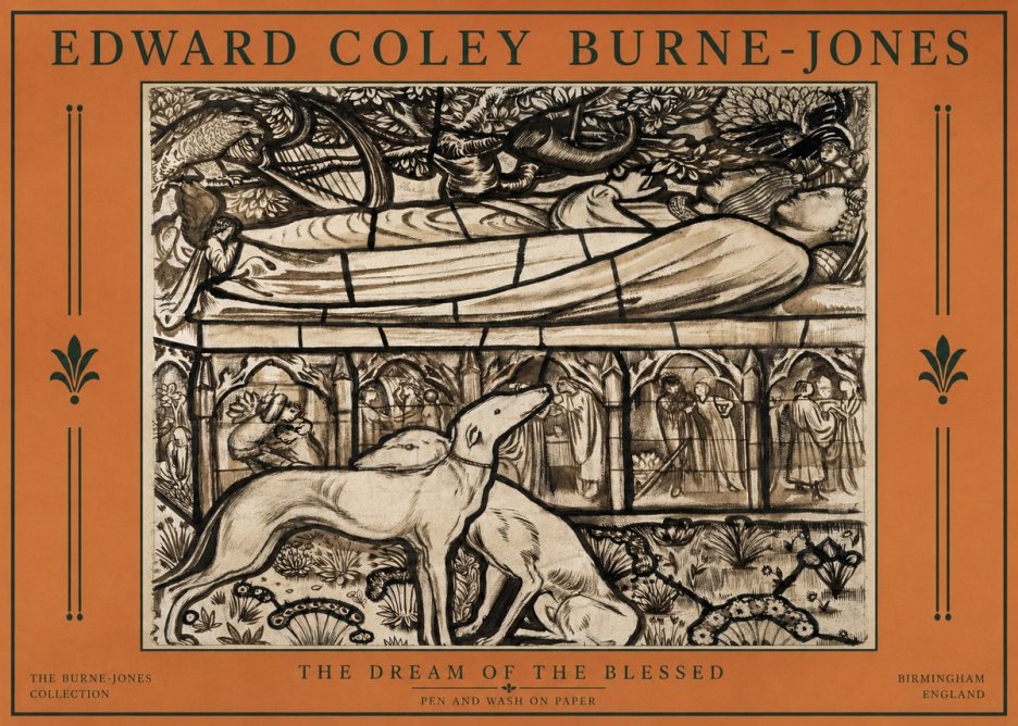 Edward Burne-Jones The Dream of the Blessed No2 - Affiche