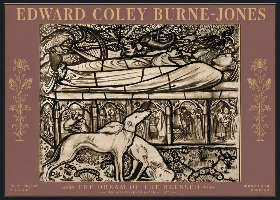 Edward Burne-Jones The Dream of the Blessed No6 - Affiche