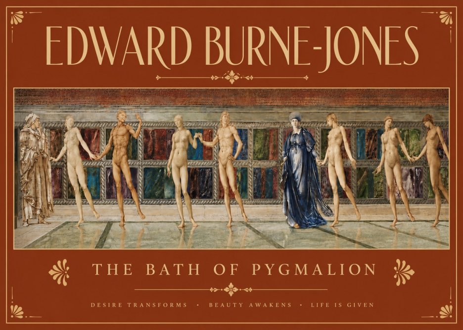 Edward Burne-Jones The Bath of Pygmalion No4 - Affiche