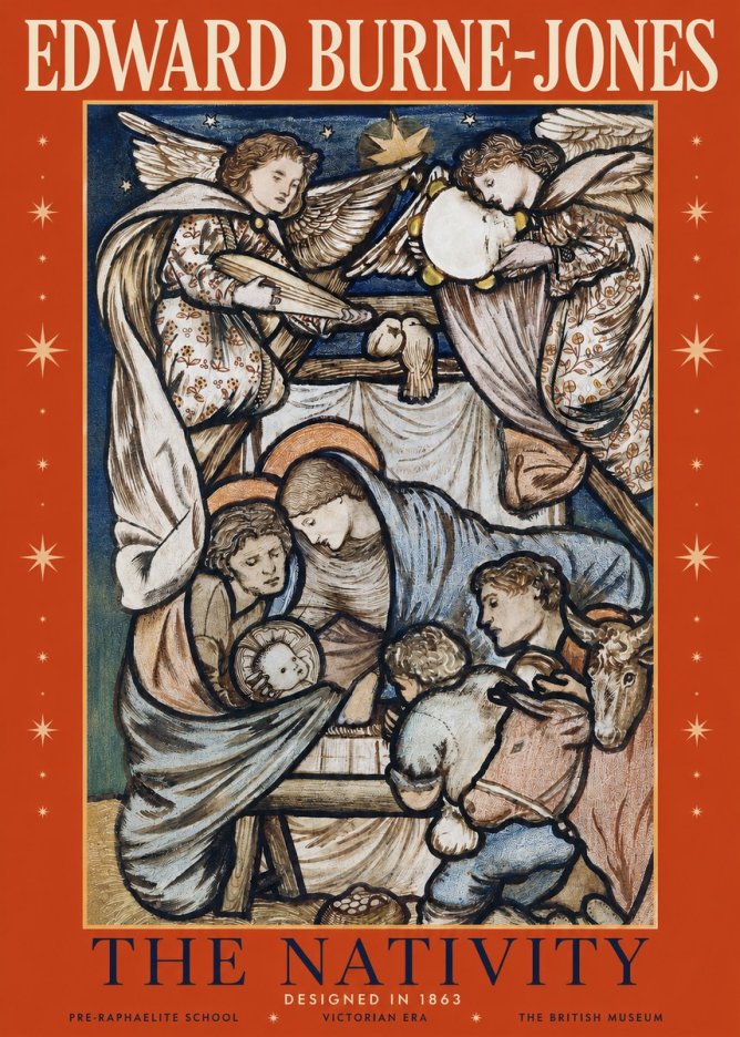 Edward Burne-Jones The Nativity No2 - Affiche
