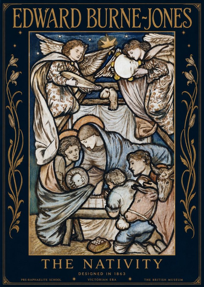 Edward Burne-Jones The Nativity No3 - Affiche