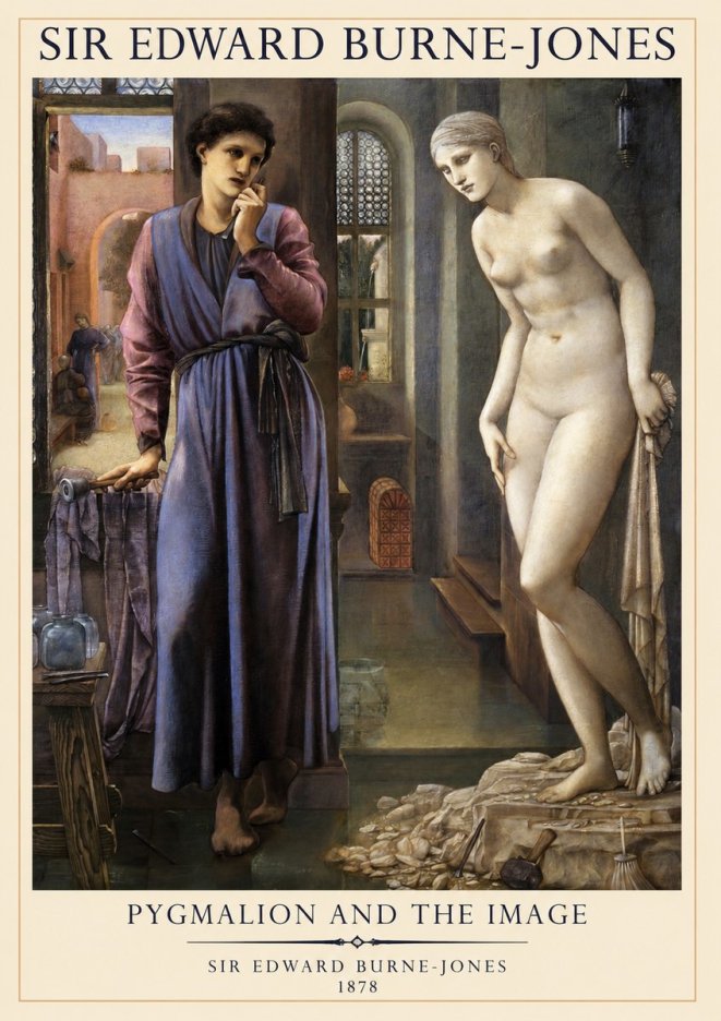 Edward Burne-Jones Pygmalion and the Image No1 - Affiche