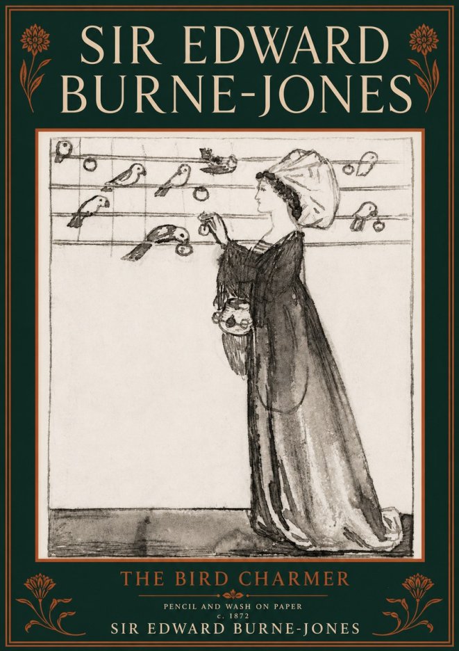 Edward Burne-Jones The Bird Charmer No3 - Affiche