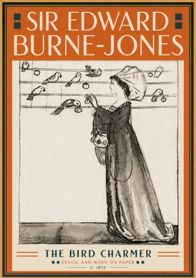 Edward Burne-Jones The Bird Charmer No5 - Affiche