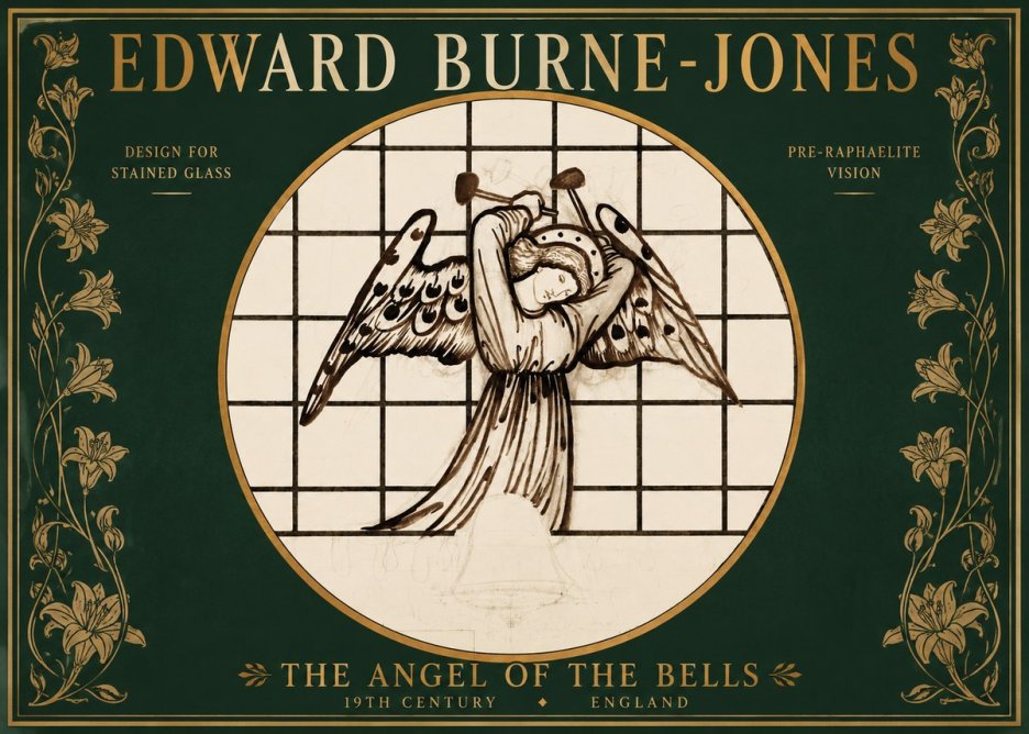 Edward Burne-Jones The Angel of the Bells No2 - Affiche