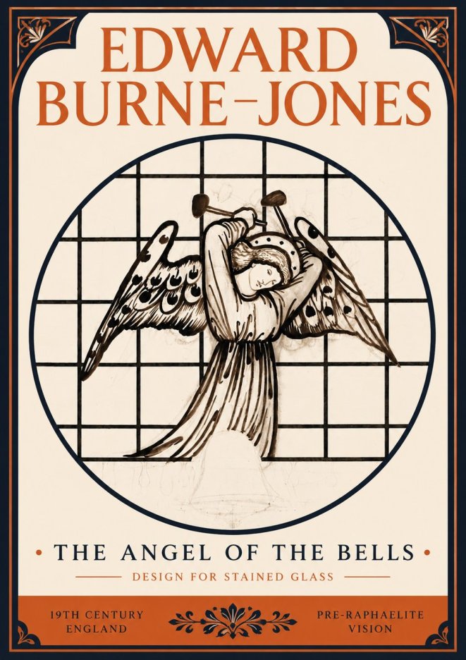 Edward Burne-Jones The Angel of the Bells No3 - Affiche
