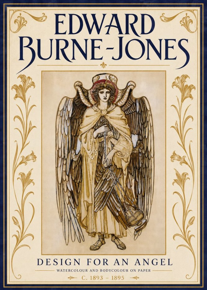 Edward Burne-Jones Design for an Angel No6 - Affiche