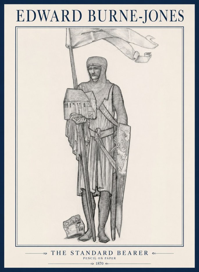 Edward Burne-Jones The Standard Bearer No1 - Affiche