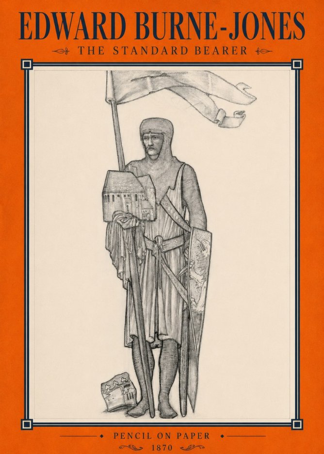 Edward Burne-Jones The Standard Bearer No2 - Affiche