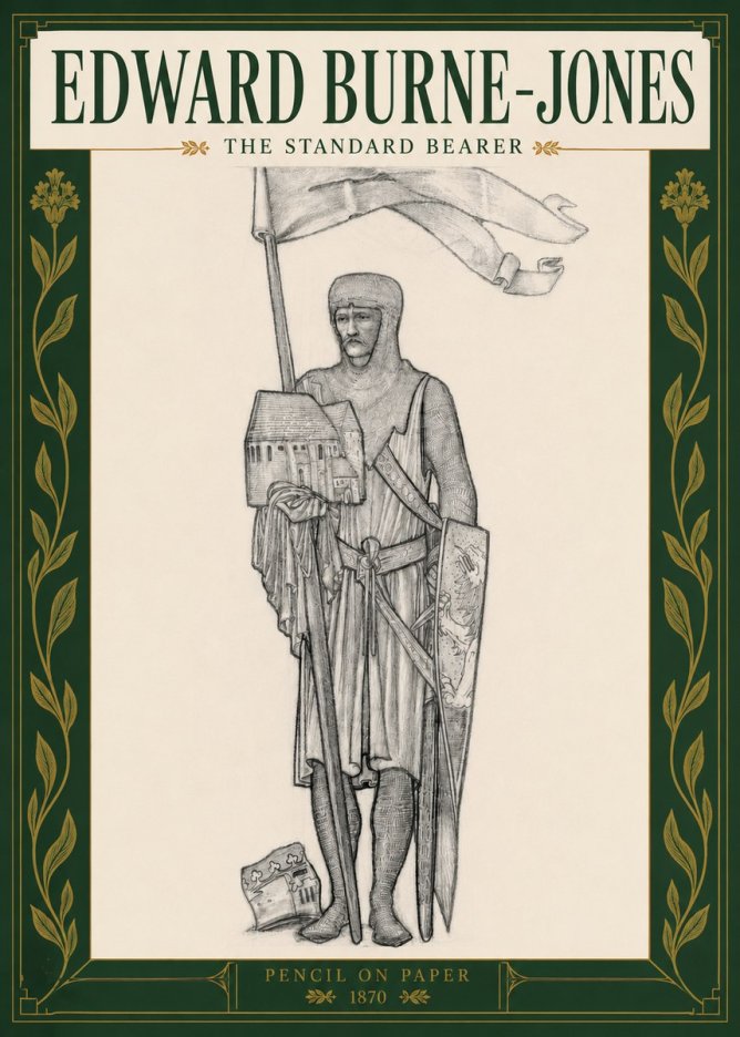 Edward Burne-Jones The Standard Bearer No3 - Affiche