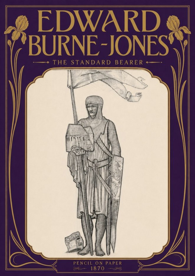 Edward Burne-Jones The Standard Bearer No5 - Affiche