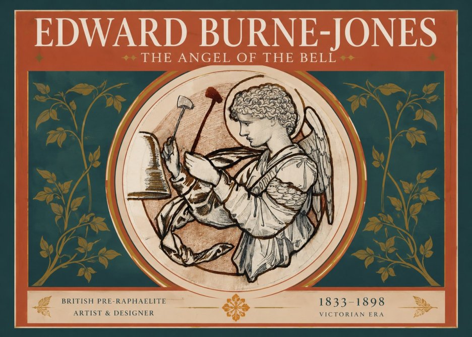 Edward Burne-Jones The Angel of the Bell No2 - Affiche