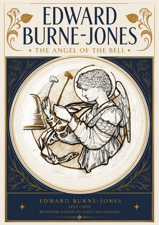 Edward Burne-Jones The Angel of the Bell No3 - Affiche