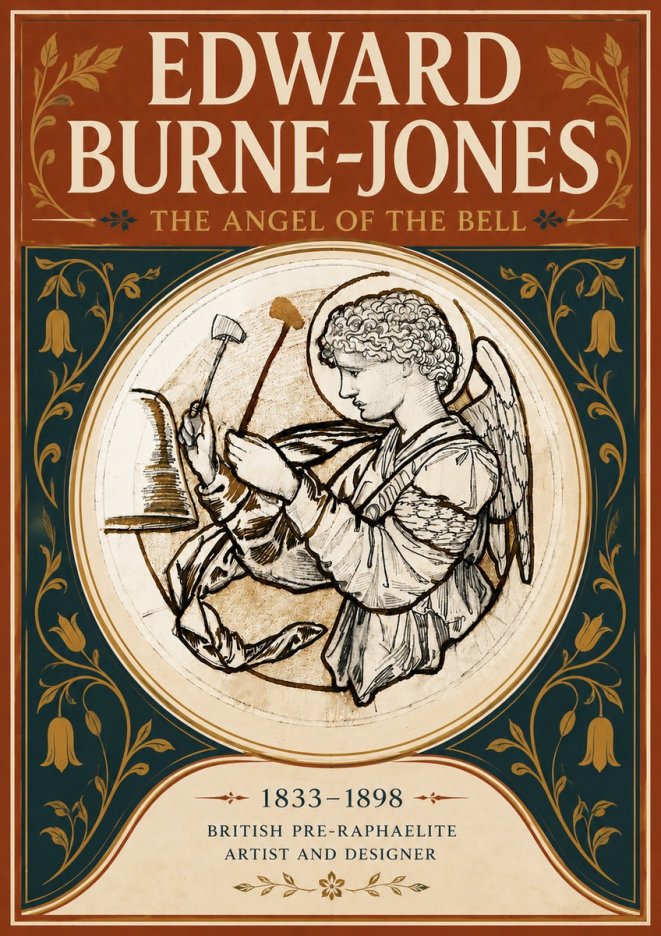 Edward Burne-Jones The Angel of the Bell No5 - Affiche