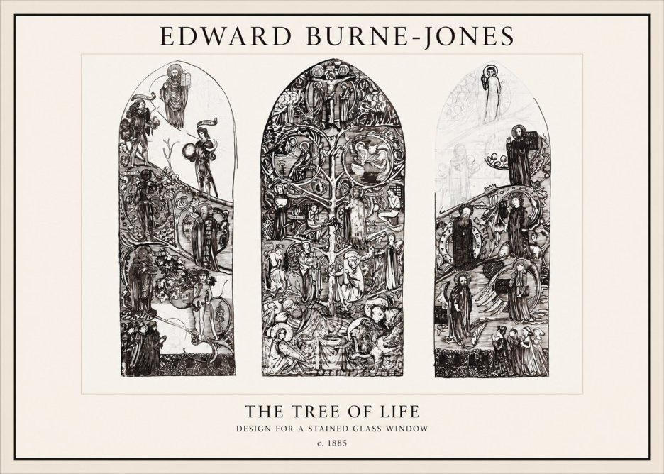 Edward Burne-Jones The Tree of Life No1 - Affiche