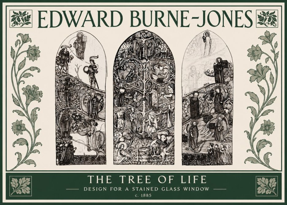 Edward Burne-Jones The Tree of Life No3 - Affiche