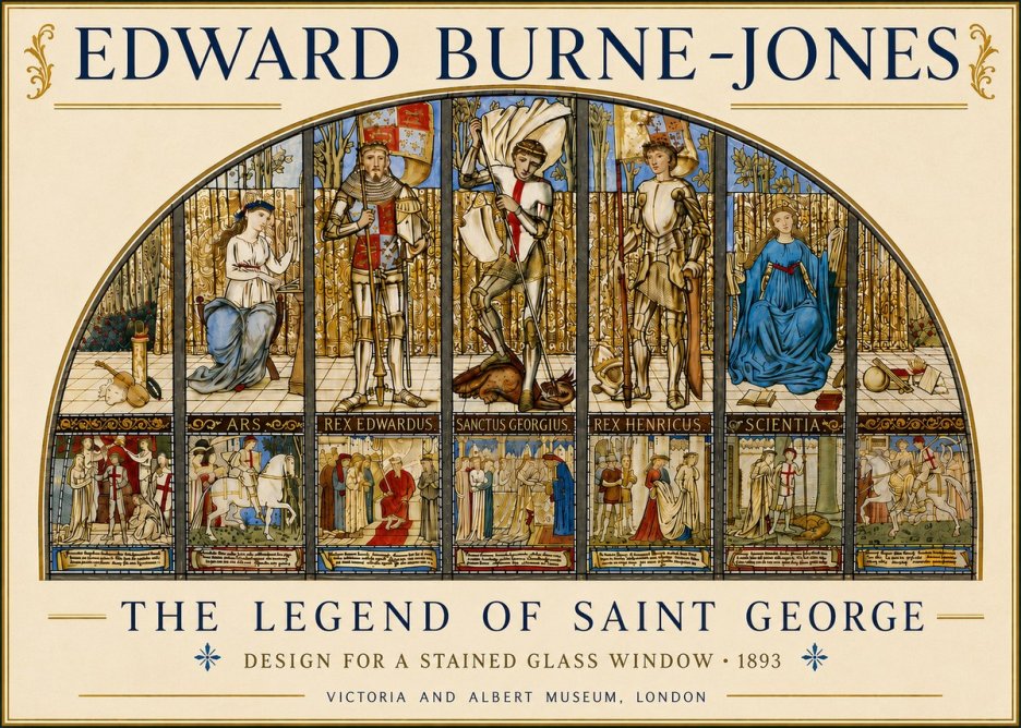 Edward Burne-Jones The Legend of Saint George No6 - Affiche