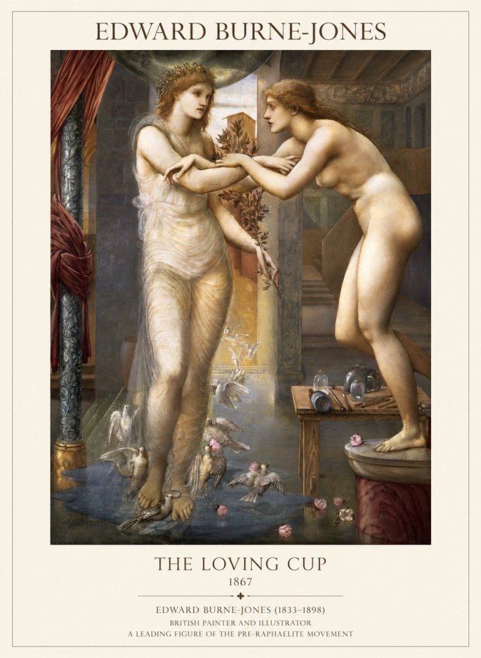 Edward Burne-Jones The Loving Cup No1 - Affiche