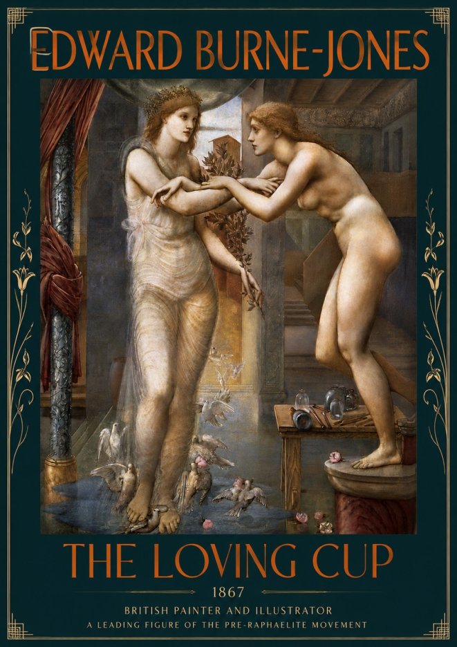 Edward Burne-Jones The Loving Cup No5 - Affiche