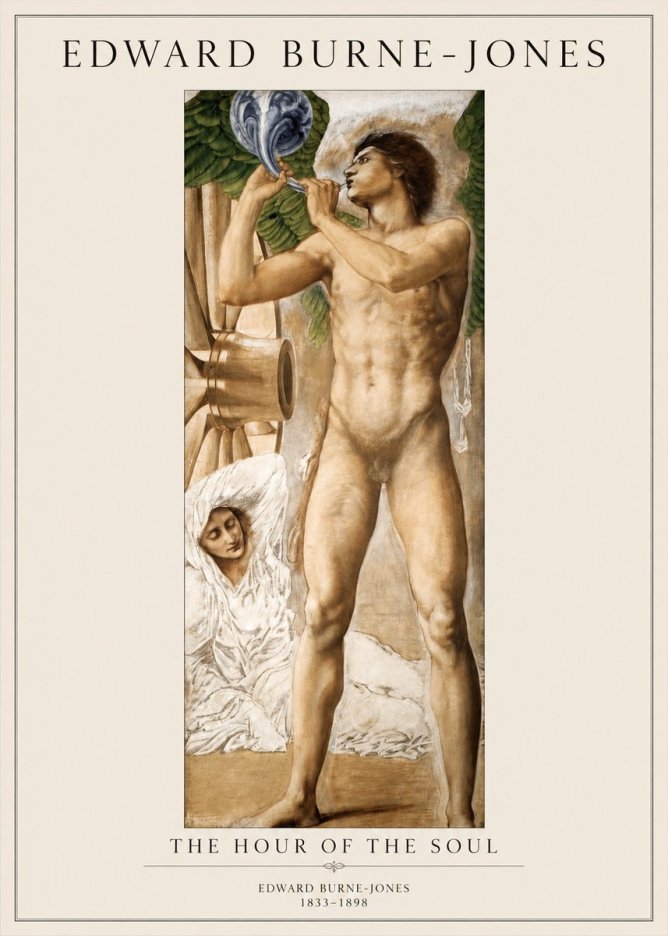 Edward Burne-Jones The Hour of the Soul No1 - Affiche