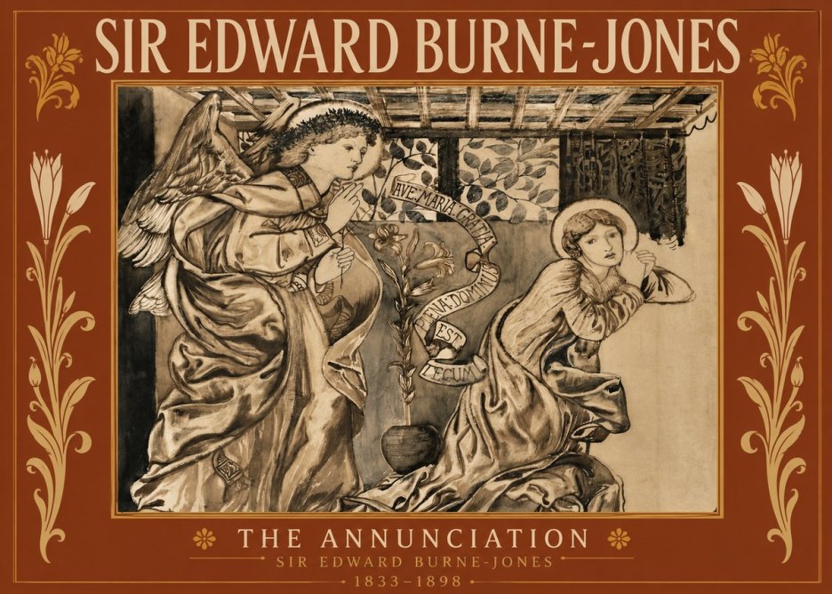 Edward Burne-Jones The Annunciation II No5 - Affiche