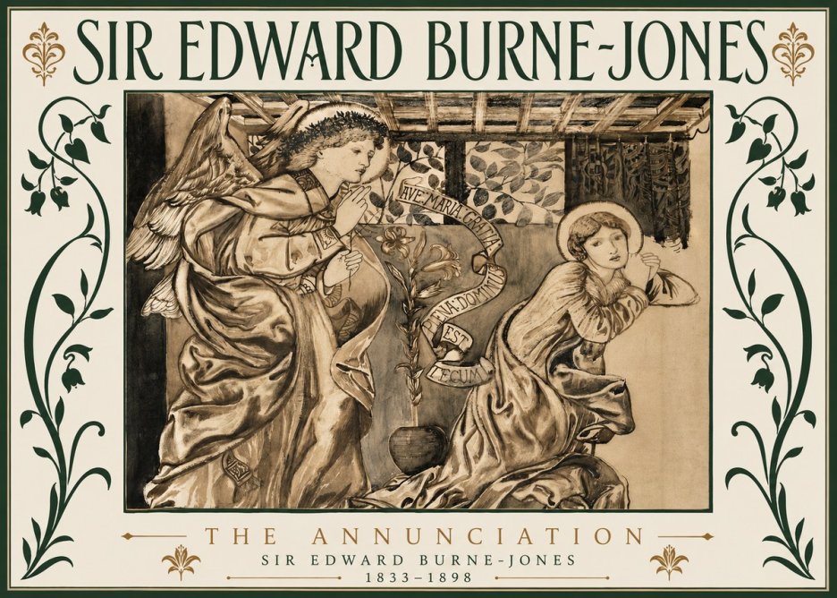 Edward Burne-Jones The Annunciation II No6 - Affiche