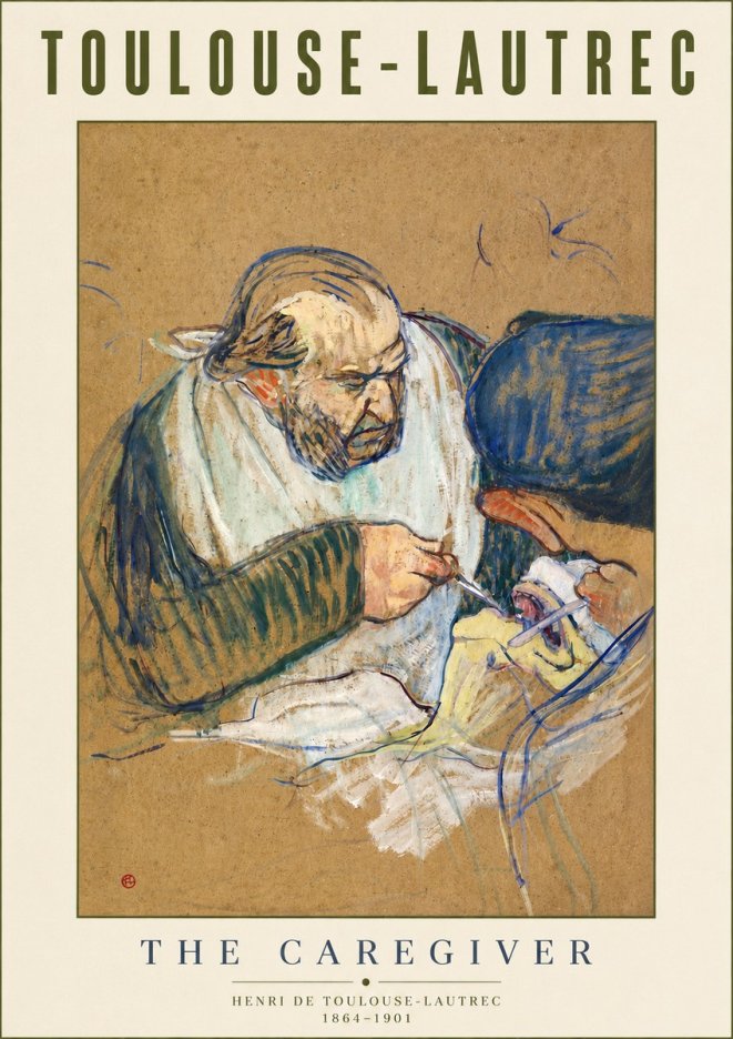 Toulouse-Lautrec The Caregiver No4 - Affiche