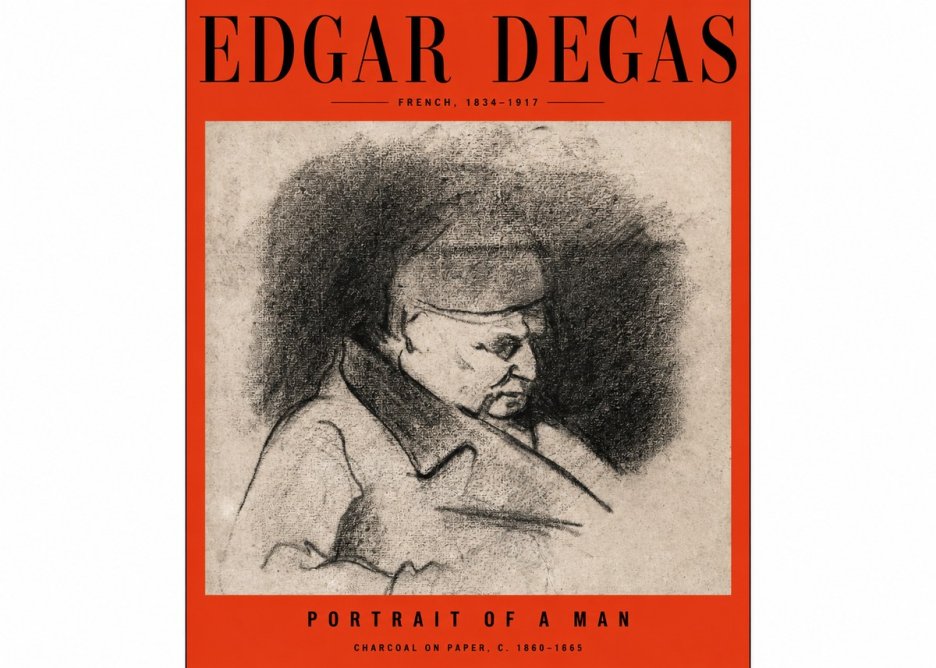 Edgar Degas Portrait of a Man No2 - Affiche