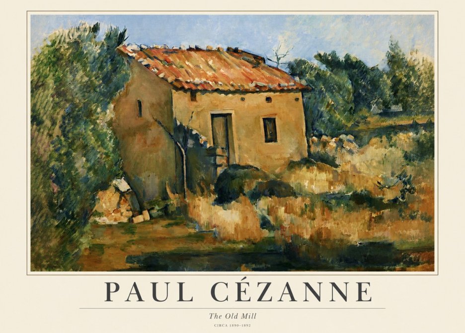 Paul Cézanne The Old Mill No1 - Affiche