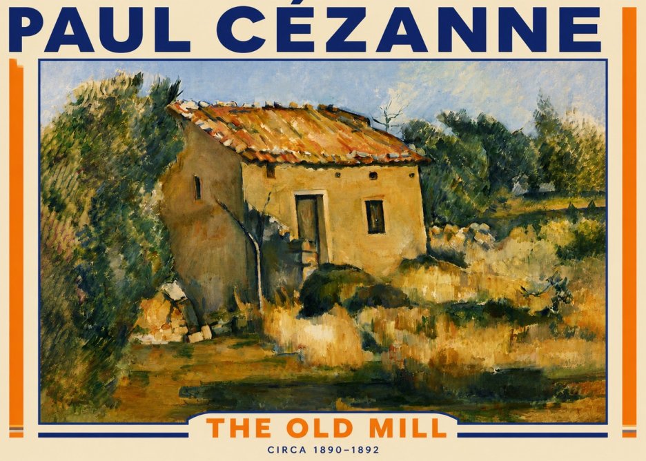 Paul Cézanne The Old Mill No4 - Affiche