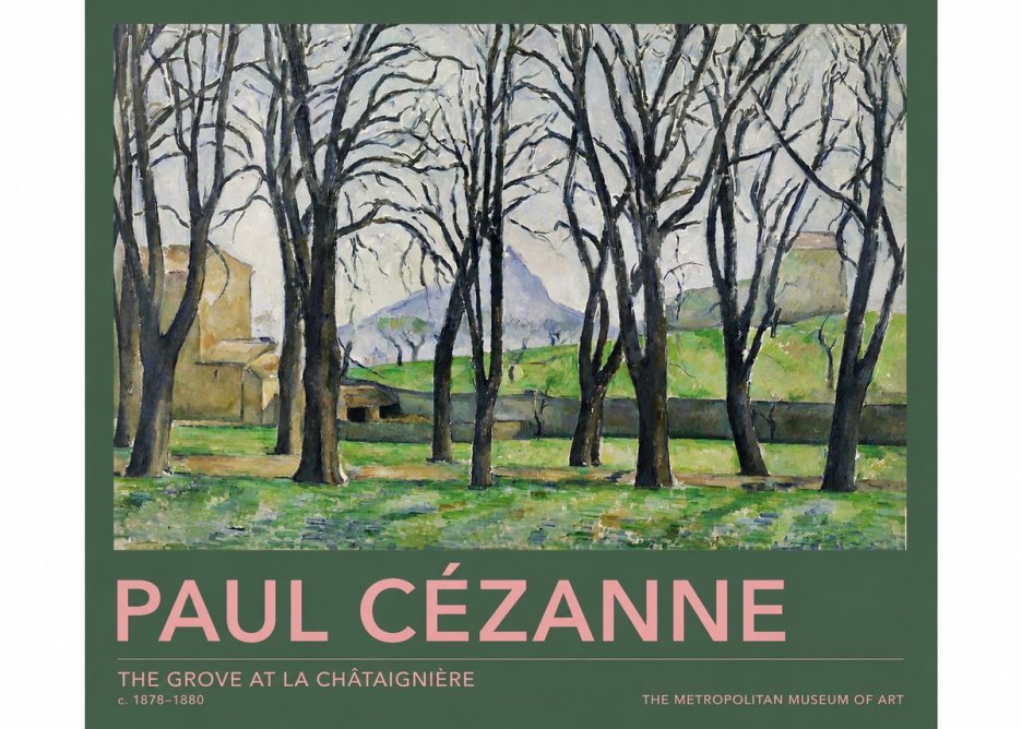 Paul Cézanne The Grove at La Châtaignière No2 - Affiche