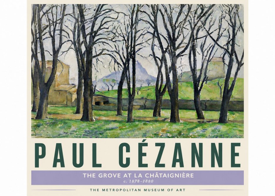 Paul Cézanne The Grove at La Châtaignière No4 - Affiche